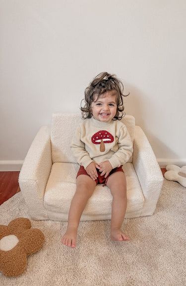 Mushroom Knit - Flower Girl Dress - Aylu Bebe