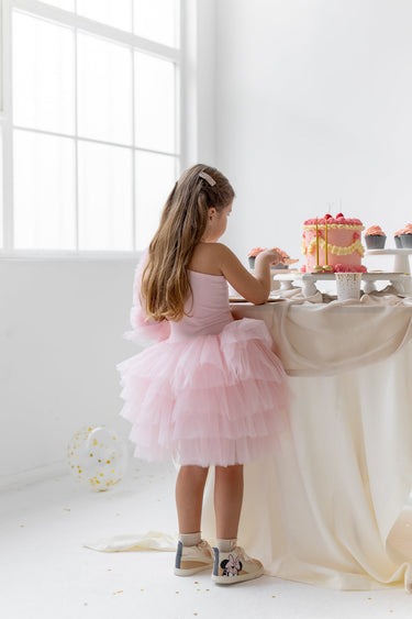 Off shoulder Tutu - Pink - Flower Girl Dress - Aylu Bebe