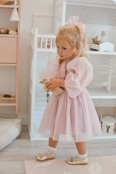 Paris Dress (Handmade) - Pink - Flower Girl Dress - Aylu Bebe