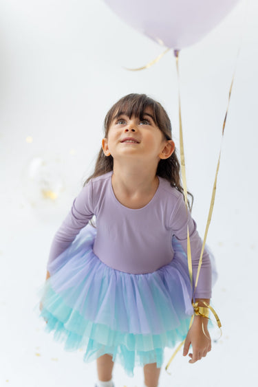 Peacock Tutu - Lilac - Flower Girl Dress - Aylu Bebe