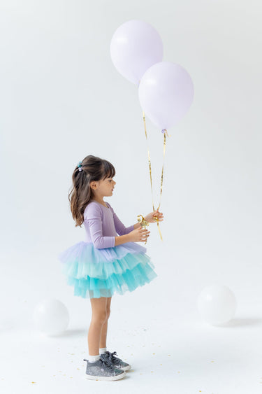 Peacock Tutu - Lilac - Flower Girl Dress - Aylu Bebe