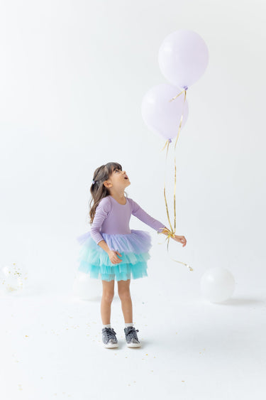 Peacock Tutu - Lilac - Flower Girl Dress - Aylu Bebe