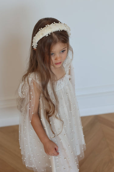 Pearl Dress - Made to Order - Flower Girl Dress - Aylu Bebe