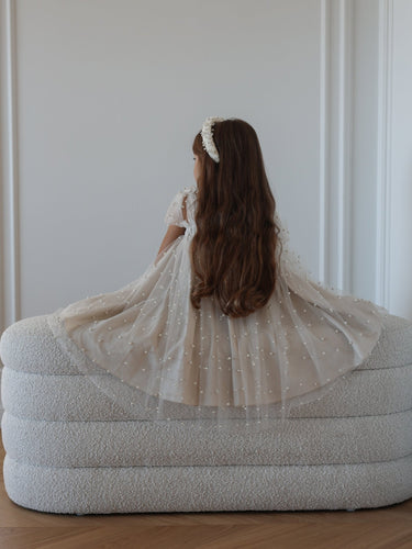 Pearl Dress - Made to Order - Flower Girl Dress - Aylu Bebe