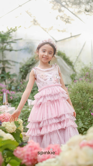 Peony Tutu Dress - Spinkie (Pink) - Flower Girl Dress - Aylu Bebe
