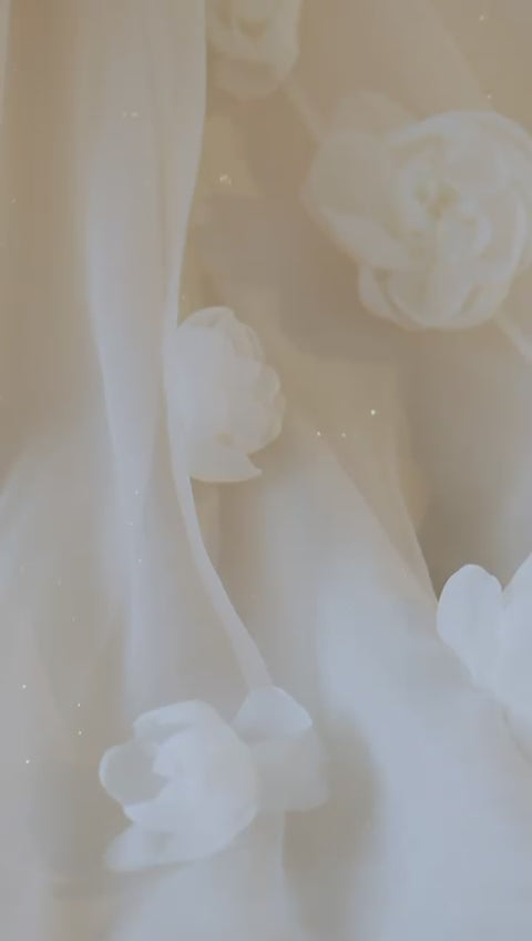 maison gown sparkly flower girl dress video
