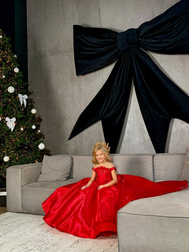 Scarlet Royal Gown - AB3801 Made To Order - Flower Girl Dress - Aylu Bebe