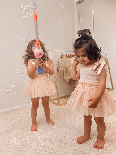 Smocked Romper - Flower Girl Dress - Aylu Bebe