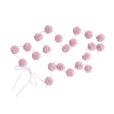 Spinkie Baby Dreamy Canopy + 1 Pom Garland + 1 Mini pom garland set - Blush - Flower Girl Dress - Aylu Bebe