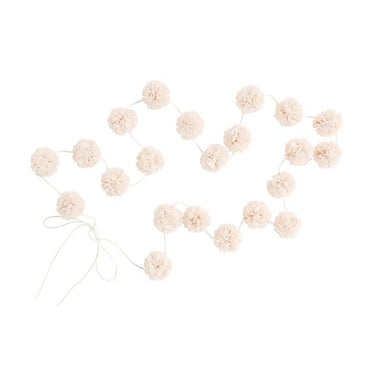 Spinkie Baby Dreamy Canopy + 1 Pom Garland + 1 Mini pom garland set - Cream - Flower Girl Dress - Aylu Bebe