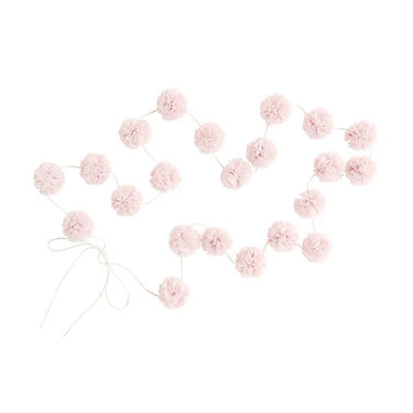 Spinkie Baby Dreamy Canopy + 1 Pom Garland + 1 Mini pom garland set - Powder Pink - Flower Girl Dress - Aylu Bebe