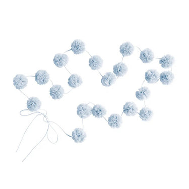 Spinkie Baby Dreamy Canopy + 1 Pom Garland + 1 Mini pom garland set - Sky - Flower Girl Dress - Aylu Bebe