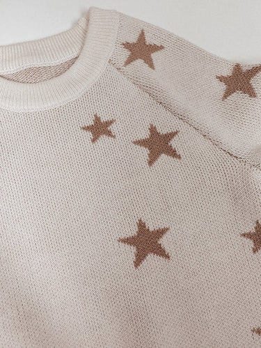 Stars Knit Sweater - Flower Girl Dress - Aylu Bebe