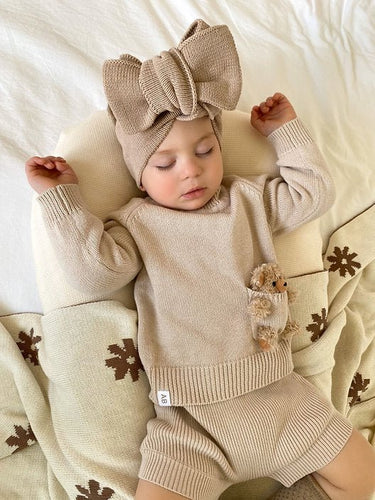 Teddy Sweater - Flower Girl Dress - Aylu Bebe