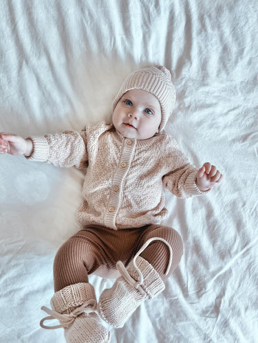The cosy knit Cardigan - Flower Girl Dress - Aylu Bebe