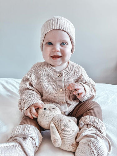 The cosy knit Cardigan - Flower Girl Dress - Aylu Bebe