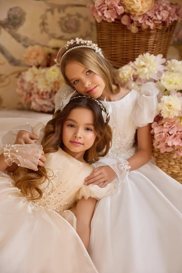 The Enchante handmade Gown - Made to Order - AB3824 - Flower Girl Dress - Aylu Bebe