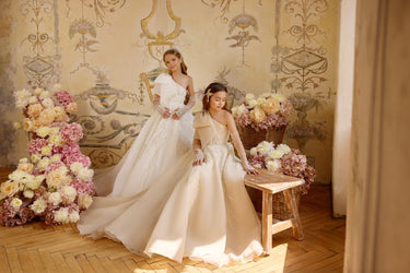 The Seraphina handmade Gown AB3808 - Made to Order - Flower Girl Dress - Aylu Bebe