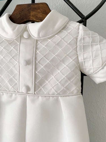 Theo Heirloom Christening Outfit for Boys (Baptism Outfit) – Made to Order (AB030) - Flower Girl Dress - Aylu Bebe