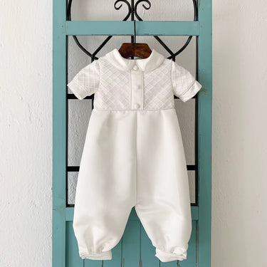 Theo Heirloom Christening Outfit for Boys (Baptism Outfit) – Made to Order (AB030) - Flower Girl Dress - Aylu Bebe