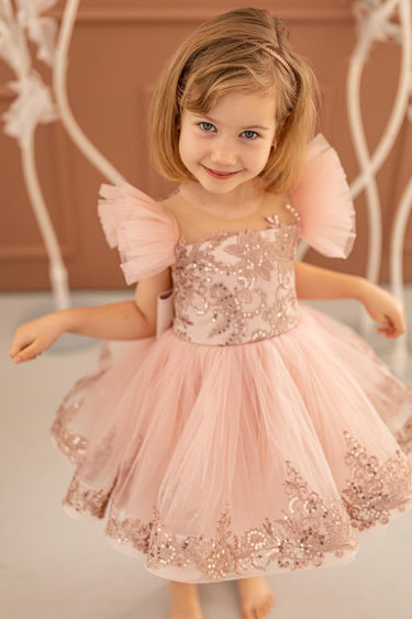 V Shaped Naya Dress - Made to Order - Flower Girl Dress - Aylu Bebe