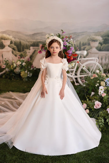 Valérielle Lace Gown - AB3909 - Flower Girl Dress- Aylu Bebe