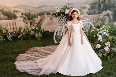 Valérielle Lace Gown - AB3909 - Flower Girl Dress- Aylu Bebe