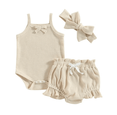 Waffle Set - Cream - Flower Girl Dress - Aylu Bebe